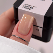 Гель моделирующий Biblioteka Builder Gel Luster №22 Taupe Холодный беж с шиммером 30 мл, фото 5
