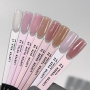 Гель моделюючий Biblioteka Builder Gel Luster №19 Bloom Рожевий із шиммером 15 мл, фото 3