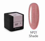 Гель моделюючий Biblioteka Builder Gel Luster №21 Shade Холодний рожево-бежевий з шиммером 15 мл, фото 1