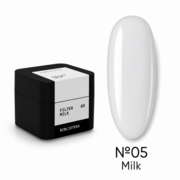 Гель моделюючий Biblioteka Builder Gel Filter №05 Milk Молочний 15 мл, фото 1