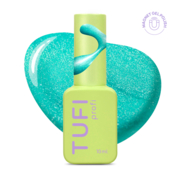 Гель-лак TUFI Profi Neon cat eye №53 Toxic неоново-бірюзовий 10 мл, фото 1