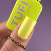 Гель-лак TUFI Profi Summerline №32 Zest неоново-жовтий 10 мл, фото 2