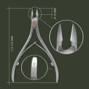 Кусачки для кожи Olton M 9-10 мм в кожаном чехле, фото 2