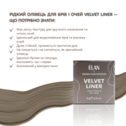 Олівець для брів та очей рідкий Elan Velvet Liner 15 г, фото 3