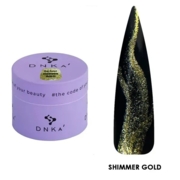 Гель-краска DNKa Shimmer Gold Gel 5 мл, фото 1