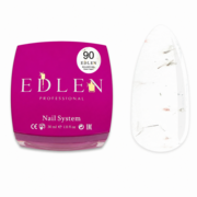 Гель моделирующий Edlen Builder Gel Flower yogurt с сухоцветами №90 30 мл, фото 1