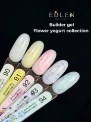 Гель моделирующий Edlen Builder Gel Flower yogurt с сухоцветами №90 30 мл, фото 2