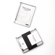 Ресницы-пучки Polena черные 16 линий 2D Mix C 0.07 8-12 мм, фото 1