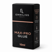 Клей для нарощування вій Emmiliss Max-Pro миттєве зчеплення 10 мл чорний, фото 1