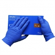 Перчатки нитриловые MERCATOR Nitrylex Basic неопудренные XL, (200 шт/пач), голубые