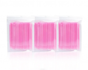 Микробраши в пакете головка средняя, розовые (100шт)