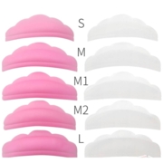 Набір бігуді для ламінування вій (S, M, M1, M2, L) 5 пар, рожеві
