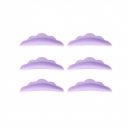 Бигуди силиконовые (5 пар / уп), фиолетовые