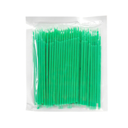 Микробраши в пакете головка средняя, светло-зеленые (100шт)
