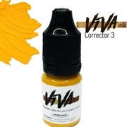 Пигмент Viva Corrector 3 Yellow для перманентного макияжа, 6 мл