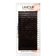 Ресницы  Lamour Mix темный шоколад D/0,07/7-12мм
