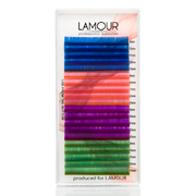 Ресницы Lamour  цветные (4 цвета)  D/0,07/9-13мм