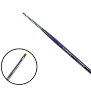 Пензлик Synthetic #02 CREATOR для брів пряма, синя ручка