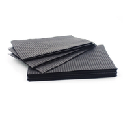 Салфетки водонепроницаемые Panni Mlada™ двухслойные 33х41см (50 шт/пач) из ламинированной бумаги, черные