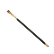 Пензлик Nikk Mole №17 для нанесення пасти та коректору, ручка чорна, прямий