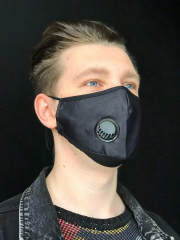 Многоразовая защитная маска с клапаном, сменный вкладыш (1 шт). Черная