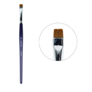 Пензлик Synthetic #25 CREATOR для брів тонкий прямий, синя ручка