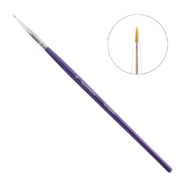 Пензлик Synthetic #09 CREATOR для брів тонкий, синя ручка