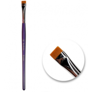 Пензлик Synthetic #22 CREATOR для брів широкий прямий, синя ручка