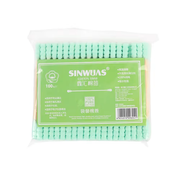 Палочки ватные Sinwuas в пакете (100шт/уп), зеленые