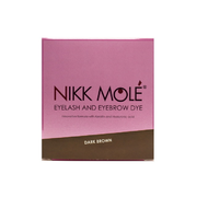 Краска Nikk Mole для бровей и ресниц 25*5  мл + окислитель 25*5  мл, темно-коричневая