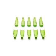 Зажимы пластиковые для снятия гель-лаков в пакете (10шт/уп), зеленые