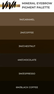 Пигмент Viva М6 Black coffee для перманентного макияжа 6мл, фото 2