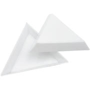 Треугольник пластиковый для страз, белый