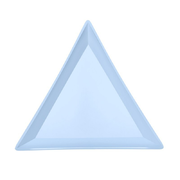 Трикутник пластиковий для камінців, блакитний
