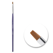 Пензлик Synthetic #01 CREATOR для брів тонкий прямий, синя ручка