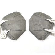 Респіратор-маска KN95 шестишарова без клапану (1 шт), сіра