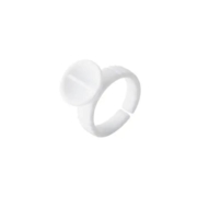 Кольцо для клея малое с перегородкой (1шт), белое