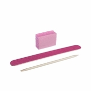 Набір одноразовий Kodi для манікюру 120/120  гріт, рожевий